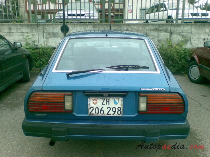 Nissan (Datsun) Fairlady Z 2nd generation (S130) 1978-1983 (1982-1983 Series 2 280ZX), rear view