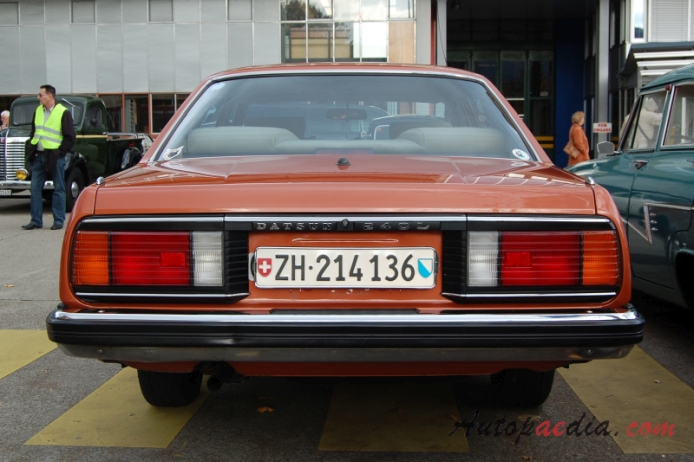 Nissan (Datsun) Laurel 3rd generation (C230) 1977-1980 (1978-1980 240L sedan 4d), rear view