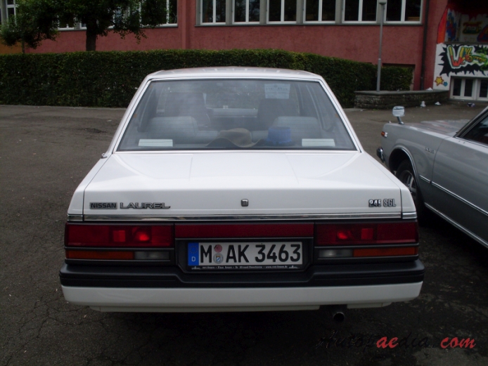 Nissan (Datsun) Laurel 5th generation (C32) 1984-1989 (1986 2.4L), rear view