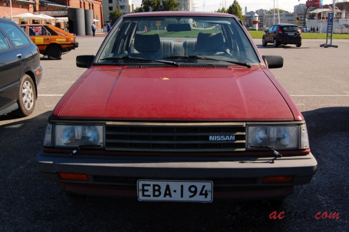 Nissan (Datsun) Sunny 5. generacja B11 1981-1985 (Nissan Sunny 1.5GL sedan 4d), przód
