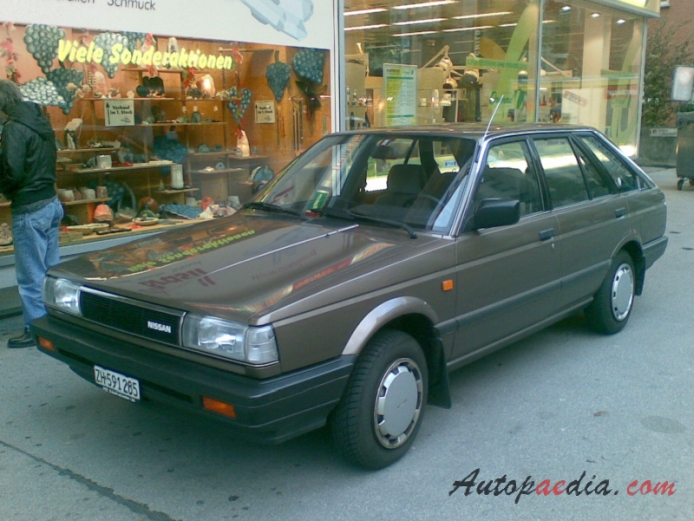 Nissan Sunny 6th generation B12 1985-1990 (Kombi), left front view