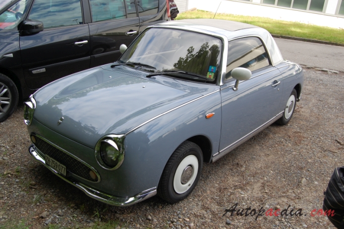 Nissan Figaro 1991 (convertible 2d), left front view