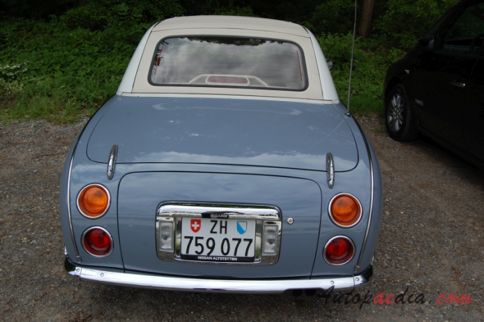 Nissan Figaro 1991 (convertible 2d), rear view