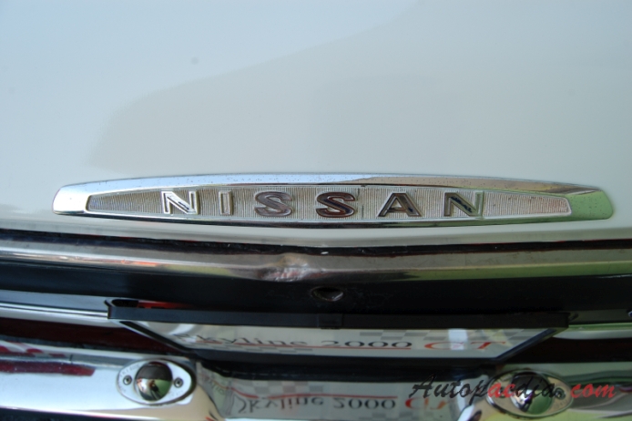 Nissan Skyline 3rd generation C10 1968-1972 (1971 2000GT sedan 4d), rear emblem  