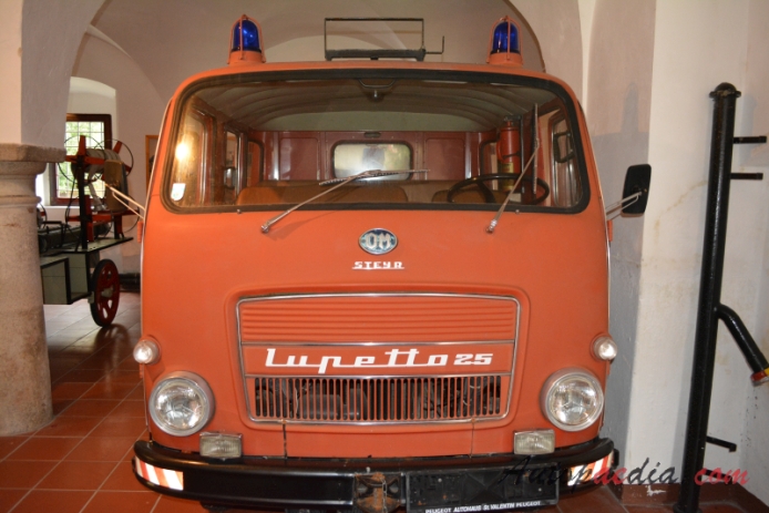 O.M. Lupetto 1958-1969 (Lupetto 25 Konrad Rosenbauer KG. fire engine), front view