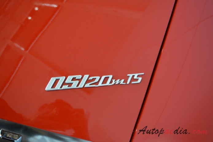 OSI-Ford 20 M TS 1967-1968 (Coupé 2d), rear emblem  