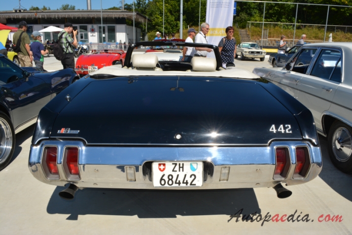 Oldsmobile 442 2nd generation 1968-1972 (1970 Hurst Equipped cabriolet 2d), rear view