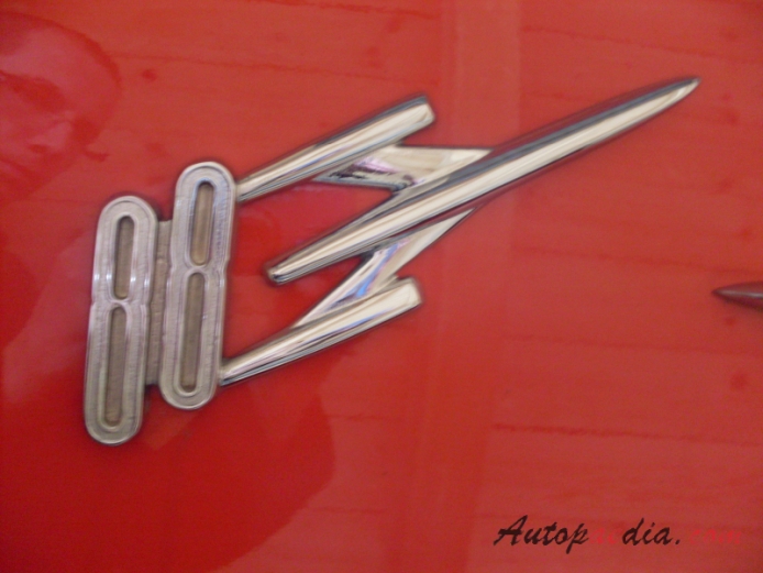 Oldsmobile 88 2nd generation 1954-1956 (1956 Holiday sedan 4d), rear emblem  
