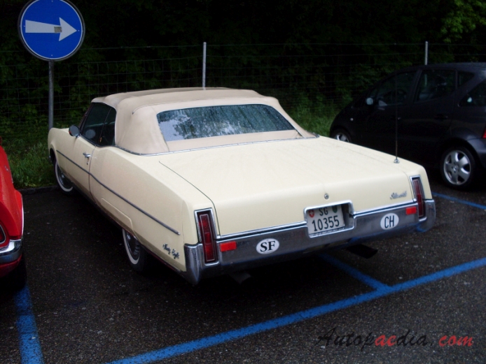 Oldsmobile 98 7th generation 1965-1970 (1967 convertible 2d),  left rear view