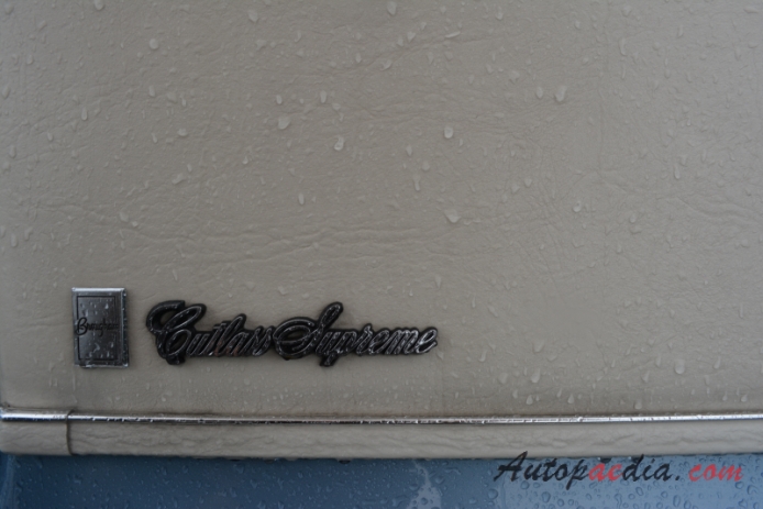 Oldsmobile Cutlass 5th generation 1978-1988 (1980 Cutalass Supreme Brougham Coupé 2d), side emblem 