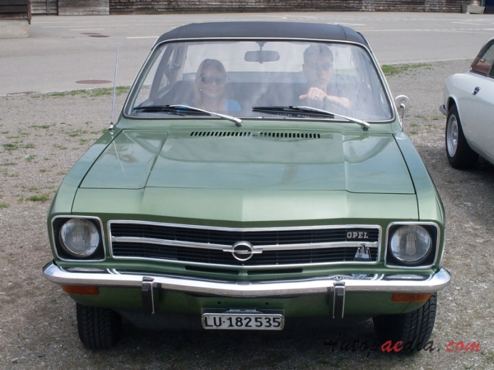 Opel Ascona A 1970-1975 (1.6 S sedan 2d), front view