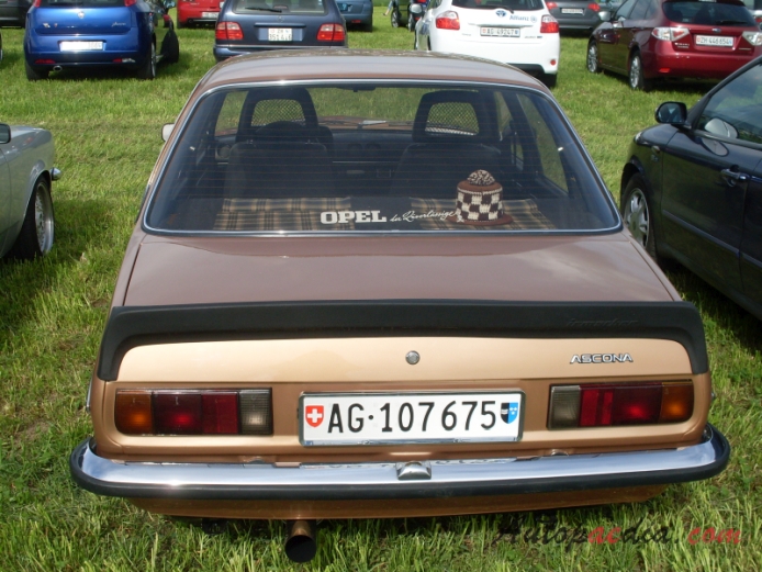 Opel Ascona B 1975-1981 (1975-1979 sedan 4d), tył