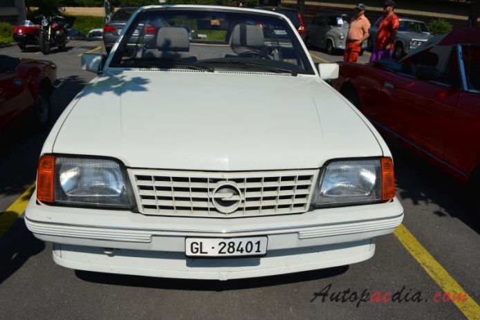 Opel Ascona C 1981-1988 (1984-1986 Ascona C2 cabriolet 2d), front view