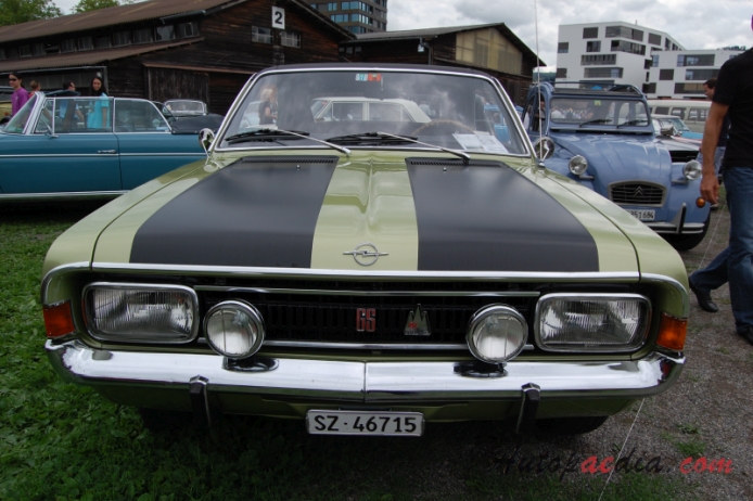 Opel Commodore A 1967-1971 (1969 GS hardtop Coupé 2d), front view