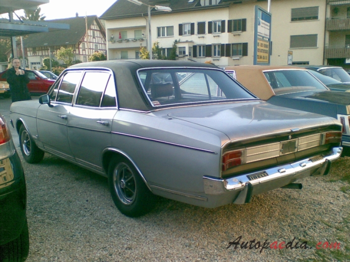Opel Commodore A 1967-1971 (1969 GS sedan 4d),  left rear view
