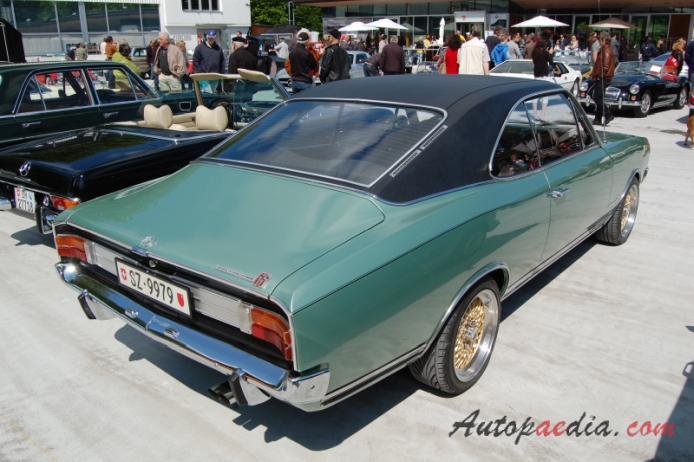 Opel Commodore A 1967-1971 (GS hardtop Coupé 2d), right rear view