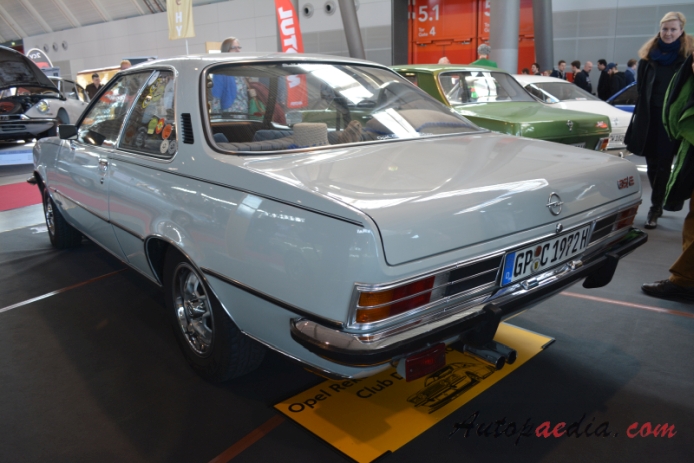 Opel Commodore B 1972-1977 (1972 2800 GS/E Coupé 2d),  left rear view