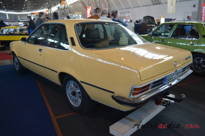 Opel Commodore B 1972-1977 (1977 2800 GS/E Coupé 2d),  left rear view