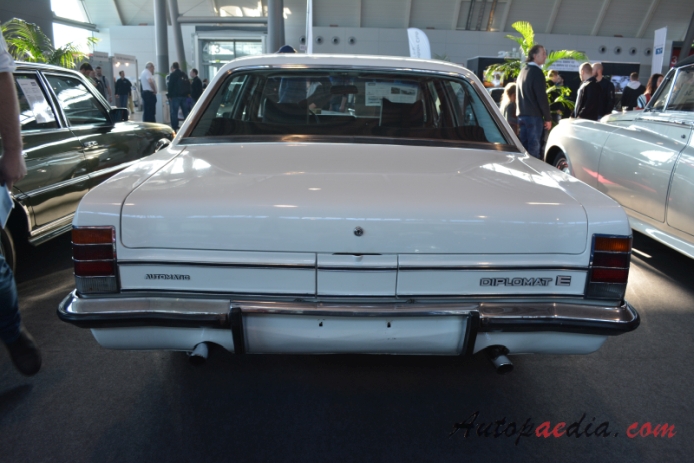 Opel Diplomat B 1969-1977 (1973 E 2.8L limousine 4d), rear view