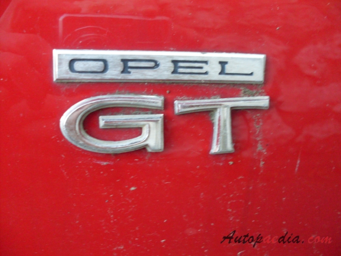 Opel GT 1968-1973, side emblem 