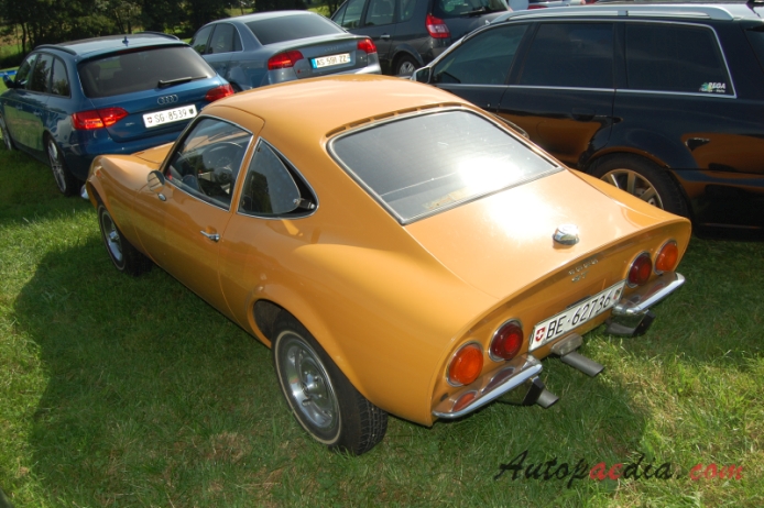 Opel GT 1968-1973, lewy tył