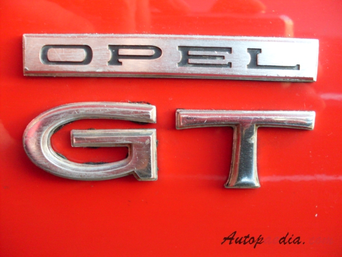 Opel GT 1968-1973 (1970), side emblem 