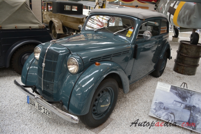 Opel Kadett 1936-1940 (1937 cabrio-limuzyna 2d), lewy przód