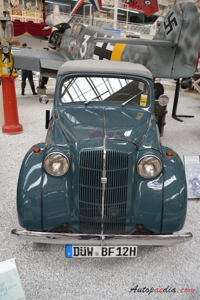 Opel Kadett 1936-1940 (1937 cabrio-limousine 2d), front view