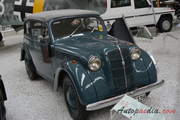 Opel Kadett 1936-1940 (1937 cabrio-limuzyna 2d), prawy przód