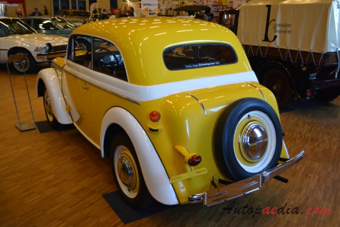 Opel Kadett 1936-1940 (1939 limuzyna 2d), lewy tył