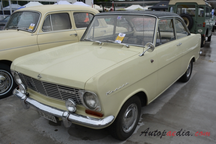 Opel Kadett A 1962-1965 (Super Coupé 2d), left front view
