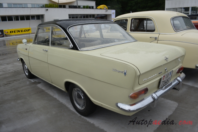 Opel Kadett A 1962-1965 (Super Coupé 2d),  left rear view