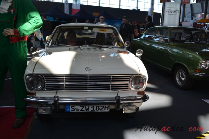 Opel Kadett B 1965-1973 (1967 Kadett L KiemenCoupé Coupé 2d), front view