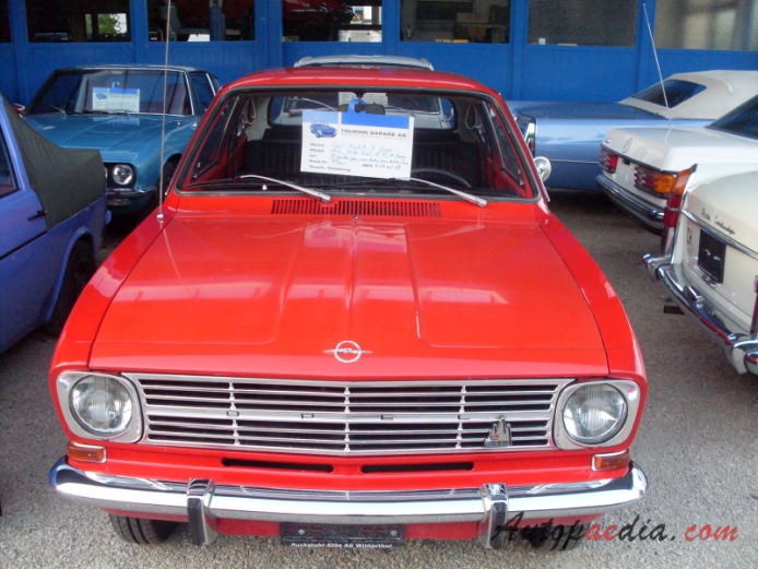 Opel Kadett B 1965-1973 (1970 2d Coupé 1.1L Rallye LS Super), przód