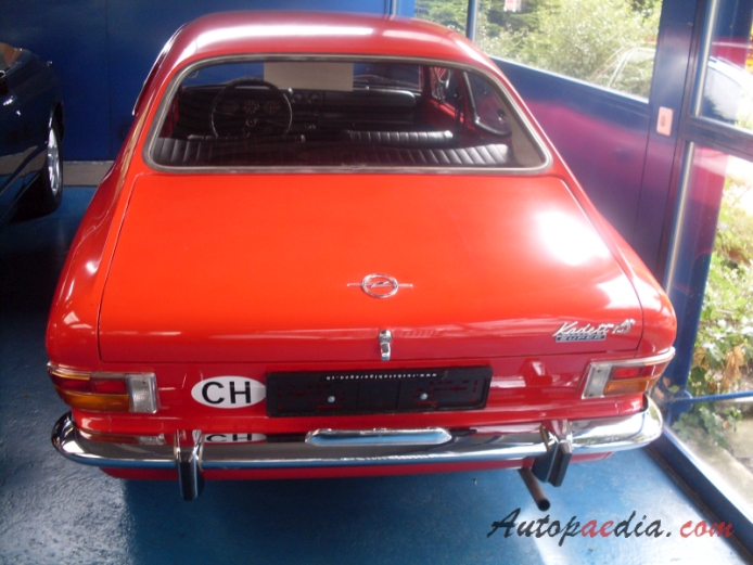 Opel Kadett B 1965-1973 (1970 2d Coupé 1.1L Rallye LS Super), rear view