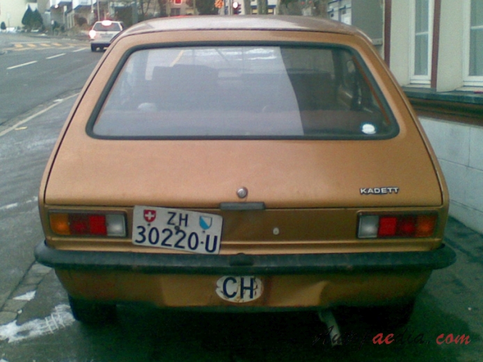 Opel Kadett C 1973-1979 (1975-1977 C1 City), tył