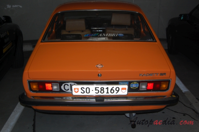 Opel Kadett C 1973-1979 (1977-1979 C2 SR Coupé 2d), rear view