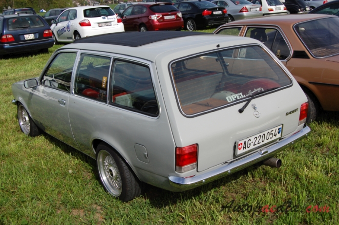 Opel Kadett C 1973-1979 (1977-1979 C2 kombi 3d),  left rear view
