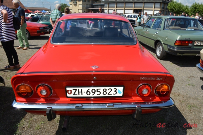 Opel Manta A 1970-1975 (1971 1900 SR Coupé 2d), rear view