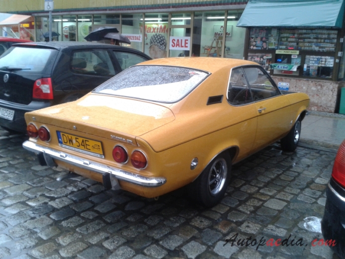 Opel Manta A 1970-1975 (1971 SR), right rear view