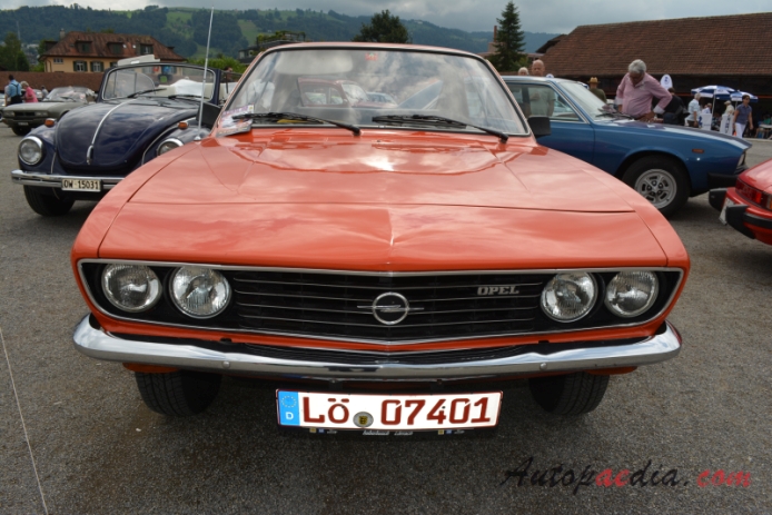 Opel Manta A 1970-1975 (Manta S), front view