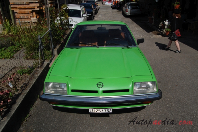 Opel Manta B 1975-1988 (1975-1982 B1 SR Coupé 2d), front view