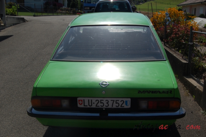 Opel Manta B 1975-1988 (1975-1982 B1 SR Coupé 2d), rear view