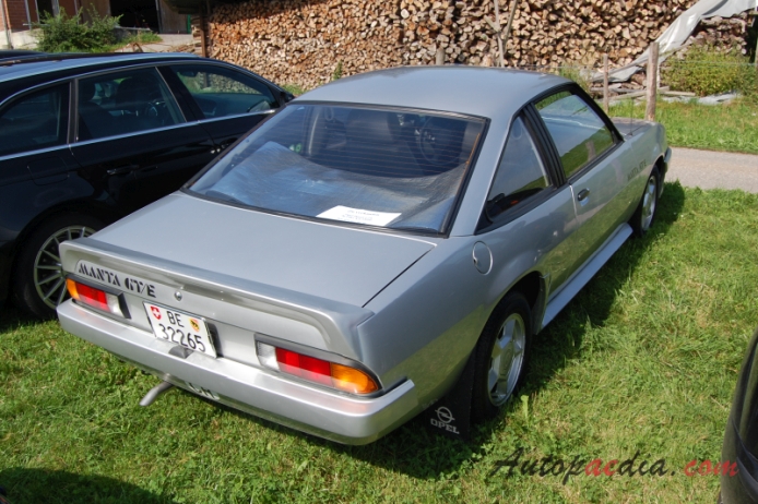 Opel Manta B 1975-1988 (1983 B2 GT/E Coupé 2d), prawy tył