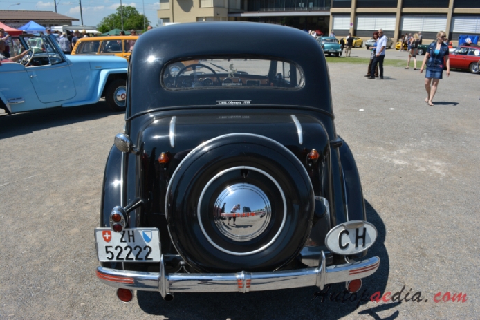 Opel Olympia 1st generation 1935-1940 (1939 Saloon 4d), rear view