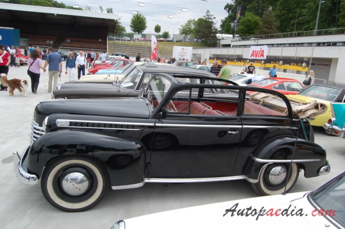 Opel Olympia 3. generacja 1950-1953 (1950-1951 Convertible 2d), lewy bok