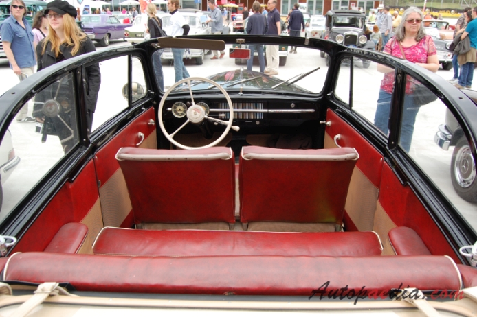 Opel Olympia 3. generacja 1950-1953 (1950-1951 Convertible 2d), wnętrze
