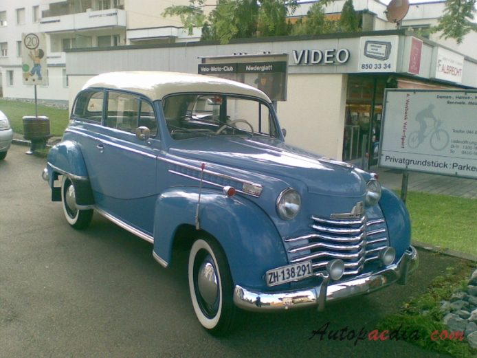 Opel Olympia 3. generacja 1950-1953 (1951 Sedan 2d), prawy przód