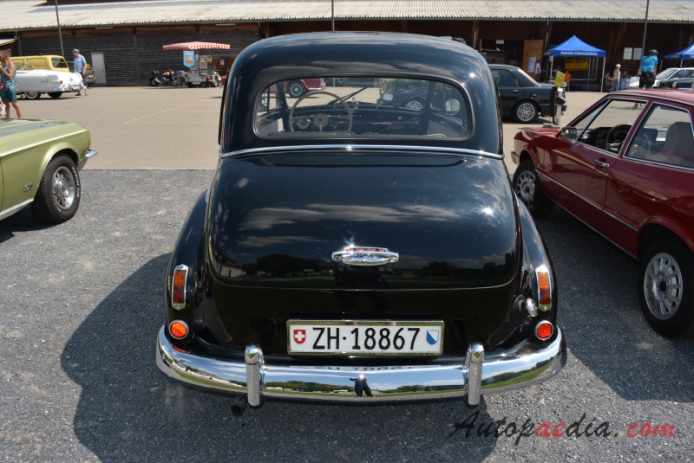 Opel Olympia 3. generacja 1950-1953 (1952 sedan 2d), tył