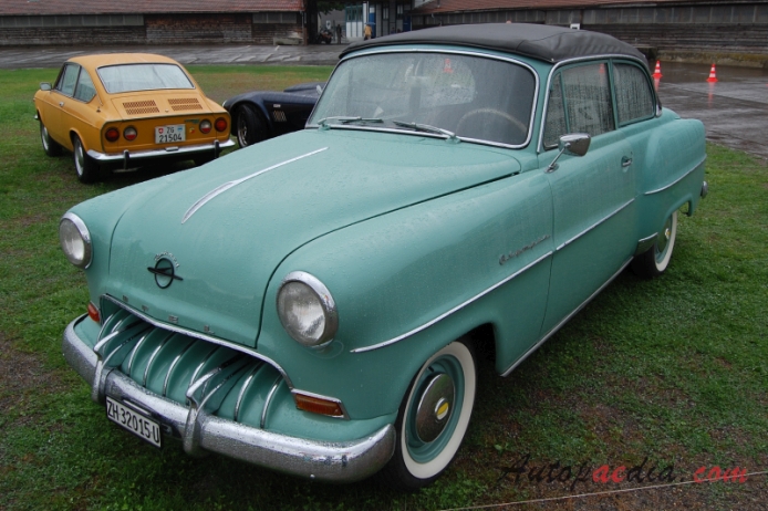 Opel Rekord 1. generacja Olympia Rekord 1953-1957 (1953-1954 Cabriolet 2d), lewy przód